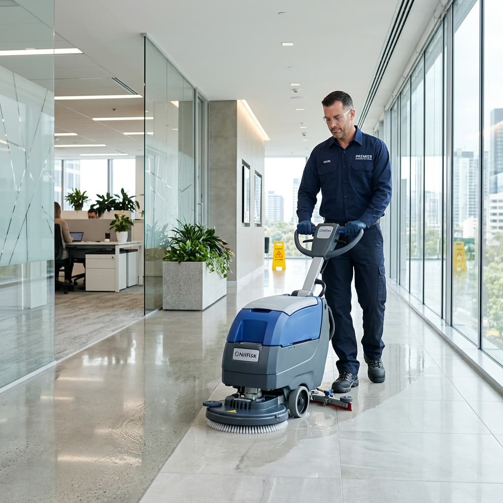 Commercial building deep cleaning