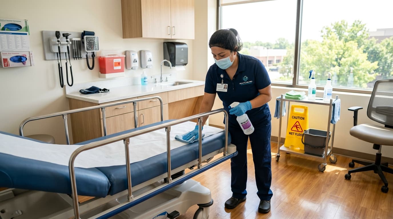Medical office cleaning for clinics and practices in Central MA, RI, NH